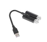 VALICLUD Luz LED de Ambiente para Coche Control de Voz y Conexión USB, Proyector de Estrellas Rojo y Azul, Lámpara Interior para Decoración Nocturna y Atmósfera Romántica