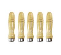 VALICLUD Mango de Madera Ergonómico Mejor Control y Diseño Resistente Paquete de 5 Piezas para Lima y Herramientas de Corte para Bricolaje