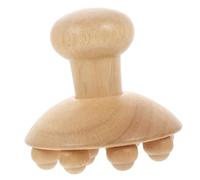 VALICLUD Masajeador Corporal de Madera Portátil Rodillo Guasha Multiusos para Acupresión Masaje Manual para Cuello Espalda y Puntos Clave Herramienta Doméstica Duradera y Fácil de Usar