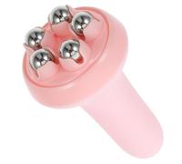 VALICLUD Masajeador Portátil de Rodillos Manual para Músculos Profundos, Masaje Terapéutico para Muslos y Abdomen, Color Rosa, Tamaño Compacto, Uso en Casa, Oficina y Gimnasio