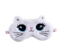 VALICLUD Máscara de Ojos de Gato Peluche Diseño de Dibujos Animados Antifaz para Dormir Cubre Ojos para Dormir de Uso Hora del Almuerzo o Descanso