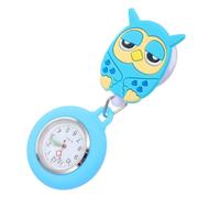 VALICLUD Mesa Colgante de enfermería de Goma Suave Reloj de Bolsillo retráctil Relojes de Bolsillo para Enfermeras Herramientas para enfermería Reloj de Enfermera Blue