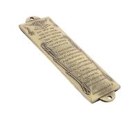 VALICLUD Mezuzá de Metal Vintage para Puerta Decoración Religiosa Escritura Hebrea Adorno Judaico Casa Detalle de Inauguración Emblema Judío para Marco de Entrada