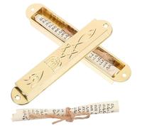 VALICLUD Mezuzá Retro de Metal Dorado para Puerta, Adorno Religioso Judío con Pergamino, Par Compacto para Decoración del Hogar y Protección Espiritual