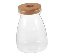 VALICLUD Micro Paisaje Frasco de Vidrio con Tapa de Corcho Estación de Propagación para Plantas y Peces Betta Maceta Hidropónica de Escritorio para Suculentas y Decoración de Hogar U