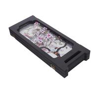 VALICLUD Mini Biombo Plegable de Acrílico 25x30 Cm, Pantalla Decorativa de Sobremesa Diseño Chino, Divisor Multifunción para Oficina y Hogar, Adornos de Escritorio Vintage Feng Shui