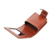 VALICLUD Mini bolsita de Maquillaje de lápiz Labial Bolsa pequeño Estuche cosmético de Viaje condujo Bolso de lápiz Labial Organizador de pintalabios con Espejo Cuero PU