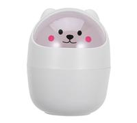 VALICLUD Mini Cubo Basura con Tapa Abatible Diseño Animal Encantador Papelera Pequeña para Escritorio Oficina Contenedor Ligero y Multifuncional para Almacenamiento y Organización