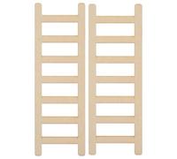 VALICLUD Mini Escaleras de Madera para Casas Miniatura 2 Piezas sin Pintar Decoración para Micro Paisajes Accesorios para Bonsáis y Manualidades Adecuado para Jardines y Mesas de Arena