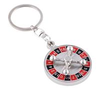 VALICLUD Mini Llavero De Ruleta Rusa De Metal Llavero Giratorio Llavero De Ruletas De Metal Llaveros De Ruleta Adorno De La Noche Del Llavero Llavero Cartera Accesorios Bien