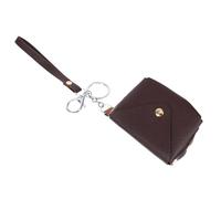 VALICLUD Mini Monedero De PU con Clasp De Langosta Pequeña y para Mujeres Llaveros y Colgante De Accesorio De Moda Color Marrón