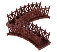 VALICLUD Mini Puente De Jardín De Resina 54x22mm Arco Decorativo, Modelo Plástico para Micro Paisaje, Decoración De Hogar y Jardín, Set De 2 Piezas para Manualidades y Maquetas