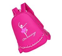 VALICLUD Mochila Danza Ballet para Niña Rosa Fucsia Tejido Resistente Correas Ajustables Uso Escolar y Baile Tamaño Mediano