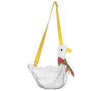 VALICLUD Mochila de Peluche Forma de Pato Bolso de Hombro Individual para Niñas Mochila Rellena Espaciosa para Diario y Actividades al Aire Libre