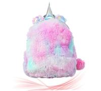 VALICLUD Mochila Infantil De Unicornio para Preescolar Bolsa De Peluche para Juguetes De Animales Mochila Escolar De Jardín De Infancia Diseño Snack para Snacks Material Suave