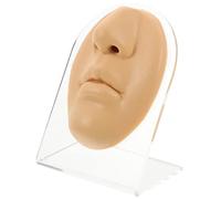 VALICLUD Modelo De Cara Con Boca y Nariz Para Práctica De Piercings, Simulación Realista De Perforación y Labios, Con Soporte Para Entrenamiento Profesional En Salones y Centros Médicos
