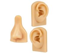 VALICLUD Modelo De Práctica De Perforación De Silicona Partes Corporales Falsas Para Perforación De Oreja y Nariz Hospitalario y Simulación Médica