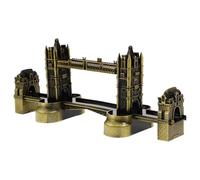 VALICLUD Modelo Decorativo Torre de Londres en Metal Vintage, Escultura Artesanal Europea para Decoración de Mesa y Hogar, Adorno Arquitectónico para Oficina y Fotografía, Estilo Clásico