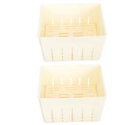 VALICLUD Moldes para Hacer Tofu Casero 2 Unidades Plástico Reutilizable 140x105x95 Mm Molde Práctico para Cocina DIY Fabricación de Tofu en Hogar y Restaurante