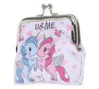 VALICLUD Monedero Bolsa Bolso Mini Billetera Felpa Neceser Dibujos Animados Carteras de Mano para Pack Handbag Purse Travel Bag Unicorn Pocketbook de polivinilo