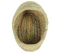 VALICLUD Nido Tejido para Gallinas de 28 Cm, Caseta de Paja Natural para Gallinero, Jaula para Criar Pollos y Animales Pequeños, Nido Acogedor para Poner Huevos y Dormir Mascotas