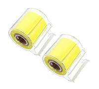 VALICLUD Notas Adhesivas de Oficina 2 Rollos Amarillos Adhesivo Fuerte Blocs de Notas Portátil Autoadhesivo para Reuniones Hogar y Escuela sin Residuos