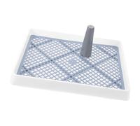 VALICLUD Orinal para Perros Grande Antideslizante de Plástico Bandeja de Malla y Soporte para Empapadores Baño Interior para Mascotas Medianas y Pequeñas Bandeja Sanitaria Versátil para