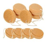VALICLUD Pack de 10 Esponjas de Baño de Panal para Bebés y Adultos, Esponjas Exfoliantes Naturales con Cuerda para Colgar y Función de Masaje