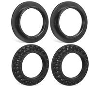 VALICLUD Pack de 4 Anillos de Fijación para Portalámparas E27 y E26 en Plástico Negro, Adaptadores para Pantallas de Lámparas de Mesa y Suelo, Uso en Iluminación Doméstica