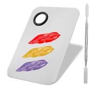 VALICLUD Paleta De Maquillaje Acero Inoxidable Espátula y Mezclador, 1 Unidad, Tamaño 15x10 Cm, Herramienta Para Difuminar y Cosméticos, Uso Profesional y Personal