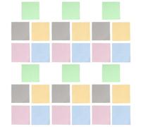 VALICLUD Paños de Microfibra para Lentes y Gafas 100 Unidades 8X8 CM Multicolor Paño Limpiador de Gafas y Pantallas Suave Rayones para Cámaras y Teléfonos Uso Diario y Portátil