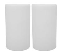 VALICLUD Pantalla de Lámpara Cilíndrica de Vidrio Blanca Opaca 100 MM Diámetro X 180 MM Alto Compatible Bombillas E27 para Lámpara de Mesa y Colgante Pack 2 Unidades Resistente y Fácil