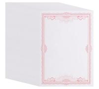 VALICLUD Papel para Imprimir 150g, Hojas en Blanco Tamaño 12k Rojo, 50 Unidades para Diplomas Escolares, Premios y Certificados de Reconocimiento en Oficina y Escuela