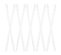 VALICLUD Paquete de 10 Tiras de conexión para Perchas de plástico Resistente, Organizador de Perchas Blancas, Conectores de Carga Pesada para, Tiras para la organización del Armario