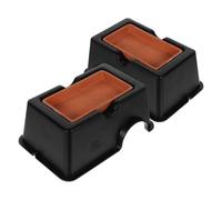 VALICLUD para Reptiles Grandes 2 Piezas Húmedo de Cerámica Estampado Leopardo Refugio para Geckos Serpientes y Anfibios Acuarios y Terrarios