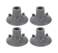 VALICLUD Patas de Repuesto Antideslizantes para Silla de Baño 4 Unidades Ventosa Grande Azul Gris de 24 MM Puntas de Goma para Taburete Banco de Transferencia y Asiento de Inodoro