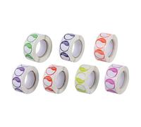 VALICLUD Pegatinas de Gestión de Inventario para Alimentos, Etiquetas Removibles del Día Semana, 7 Rollos de Etiquetas Adhesivas para Sellado en Restaurantes y Embalaje Estilo Aleatorio