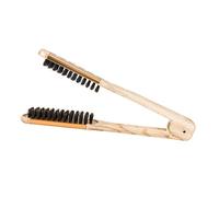 VALICLUD Peine Alisador Manual v Forma De v Para Mujer Peine Para Alisar y Moldear Cabello Herramienta Duradera Para Peinados Color Dorado