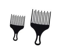 VALICLUD Peine Cabello de Plástico 2 Piezas Tamaño Grande y Pequeño Dientes Anchos para Cabello Grueso y Enredado Peineta Profesional para Hombres Uso en Salón y Cuidado Personal