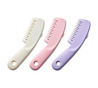 VALICLUD Peine de Afeitar Cabello 3 Piezas Juego de Peines para Cortar y el Pelo Colores Morado Rosa y Herramienta para Peinar y Estilizar en Casa y Peluquería