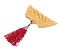 VALICLUD Peine de madera con alas de ángel Suave peines para el cabello para mujeres alisador anti-escaldaduras antiestático de hombre para desenredar pequeño