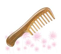 VALICLUD Peine de Madera de Sándalo Natural Dientes Anchos y para Masaje y Desenredar Ligero y Portátil para Casa Viaje y Trabajo