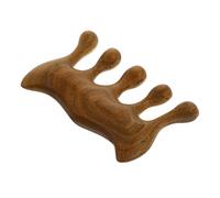 VALICLUD Peine De Masaje Cabello Cerda Facial Y Sándalo Espalda Peines Masajeador Para Curvo Práctico Suave Multifuncional De Madera Khaki