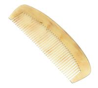 VALICLUD Peine de Masaje del Cuero Cabelludo Antiestático de Cuerno Natural Compacto para Cuidado Masculino, Herramienta Calmante Cuero Cabelludo Adecuado para Viajes