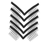 VALICLUD Peine De Peluca Tu Paleta Clip De Peine Negro Tapa Cabello Calvo Hacer Bien Accesorios Con Peine Postizo Peines De Peluca De Tela Pelucas Black Acero Inoxidable