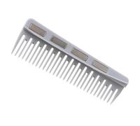 VALICLUD peine de peluquero estilista estilo de despedida herramienta desenredar peinar para el cabello accesorio de tijera peine de corte de pelo peine magnético peine de plástico AbS Gris