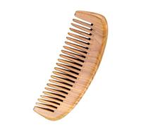 VALICLUD Peine De Sándalo Verde De Madera Natural Peine De Sándalo Cabello y Barba Antiestático y Desenredante Para Masaje Capilar y Peinado Suave