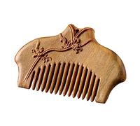 VALICLUD Peine De Sándalo Verde Peines Conformado Herramienta De Peluquería Peine Tallado Peine De Masaje De Madera Peine Para El Cabello Peine De Pelo De Mujer Marrón Claro Palo De Rosa