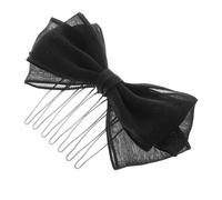 VALICLUD Peine Lateral Para Cabello Fino Lazo Negro, Accesorio Para Niñas, Estilo Dulce, Peinetas Deslizantes Para Cabello, Adecuado Para Uso Diario y Ocasiones Obsequios