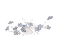 VALICLUD Peine para Cabello Nupcial Diseño Vintage Elegante Metal y Plástico Ligero Peine Lateral para Boda Ajuste Seguro, para Mujeres y Damas de Honor, Bodas y Eventos Formales